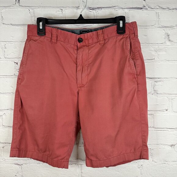 J. Crew Men’s 32 Shorts Red Stretch Chino Twill Preppy Nautical Inseam 10 - Picture 5 of 6